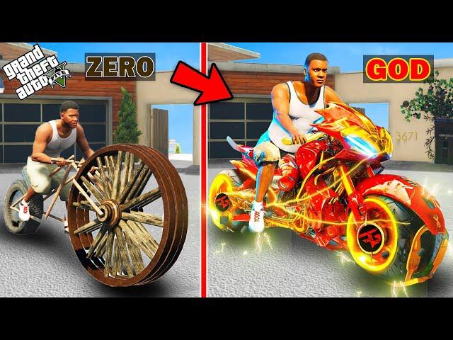 GTA 5 : Franklin Growing Zero To God Bike In GTA 5 ! (GTA 5 Mods)