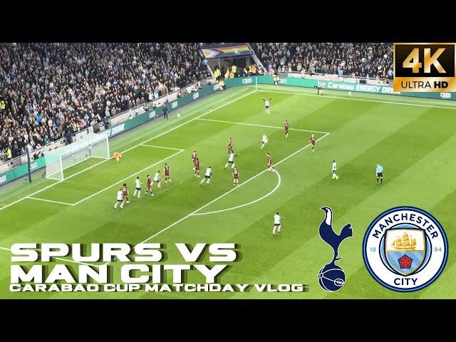 Tottenham Through to Quarter Final of the Carabao Cup | Spurs vs Manchester City Matchday VLOG [4K]