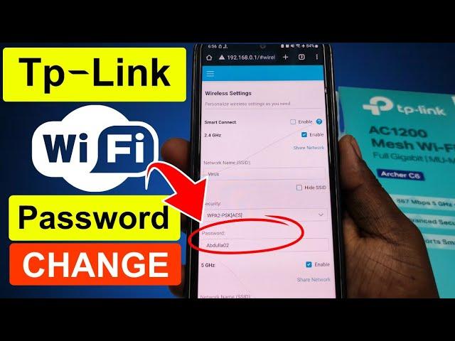 How to Change Tp Link WiFi Router Password in Mobile 2024