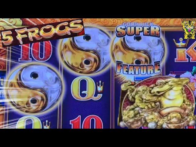 RE-TRIGGERS ! SUPER FEATURE !50 FRIDAY 354JOURNEY TO THE PLANET MOOLAH / INGOTCHA / 5 FROGS SLOT