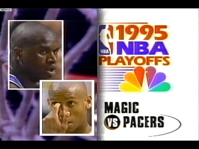 NBA On NBC - Magic @ Pacers 1995 ECF Game 4 Down To The Wire!