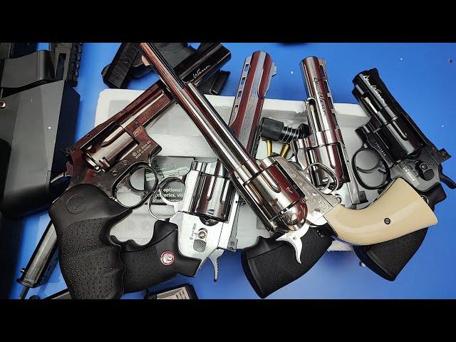 357 Magnum & 1911 Airsoft ! Full Metal Revolver,Military Guns