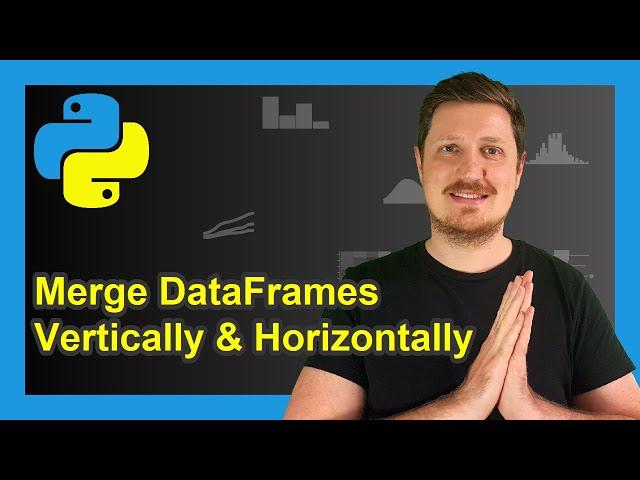 Combine pandas DataFrames Vertically & Horizontally in Python (Example) | Join & Merge Side-by-Side