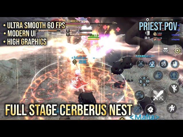 Full Stage Cerberus Nest (Hell Mode) Priest POV - DRAGON NEST WORLD