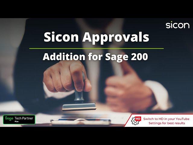 Sicon Approvals Product Overview