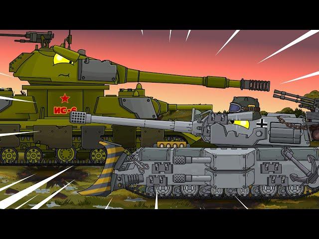 New monsters: IS-6 Monster vs Royal mouse. Cartoons about tanks