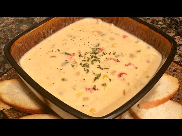 Corn & Crawfish Bisque by The Cajun Ninja