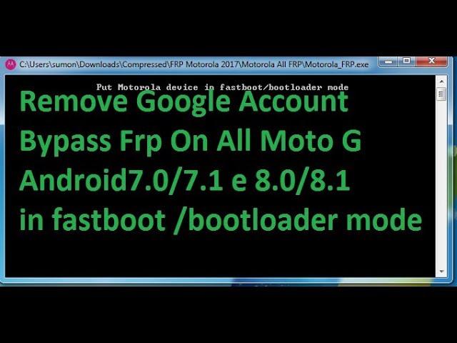 Motorola frp remove Device Manager 2018