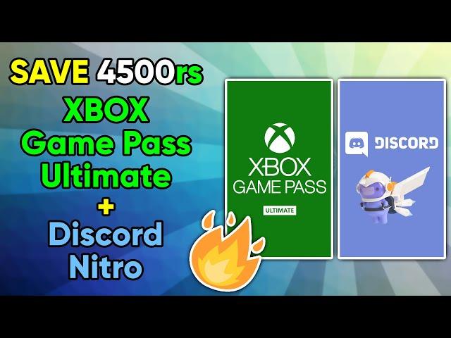 Xbox Game Pass With Discord Nitro For 3 Months in 50rs  Save 4500rs 