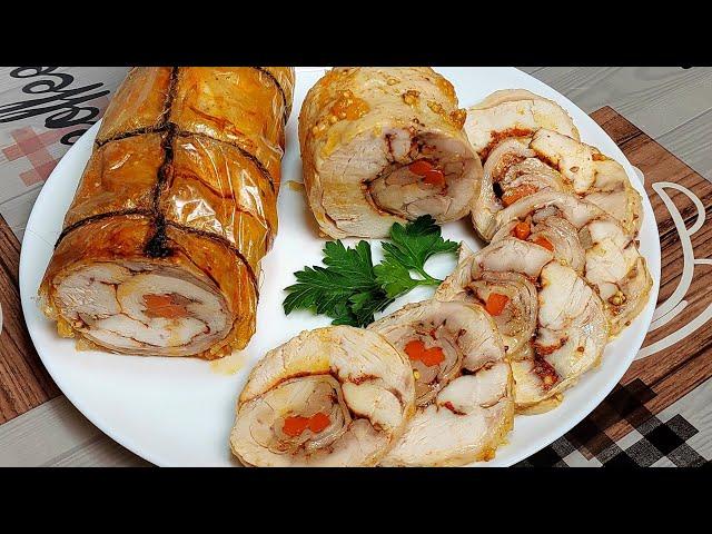 ВЫ ЗАБУДЕТЕ О КОЛБАСЕ!!! КУРИНЫЙ РУЛЕТ ИЗ ЦЕЛОЙ КУРИЦЫ!!!