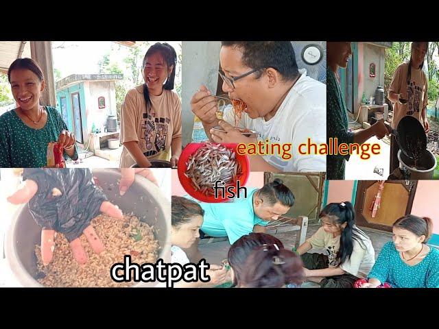 challenge eating/ TikTok star chatpat eating. (खाने चुनौती /TikTok स्टार च्याटपाट खाँदै।)