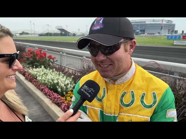 Wendy Ross with  winning connections of Oaks winner Heaven Hanover,  TimTetrick  Marcus Melander