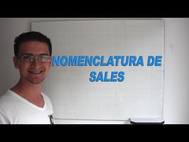 Nomenclatura inorgánica: Sales - La mejor explicación