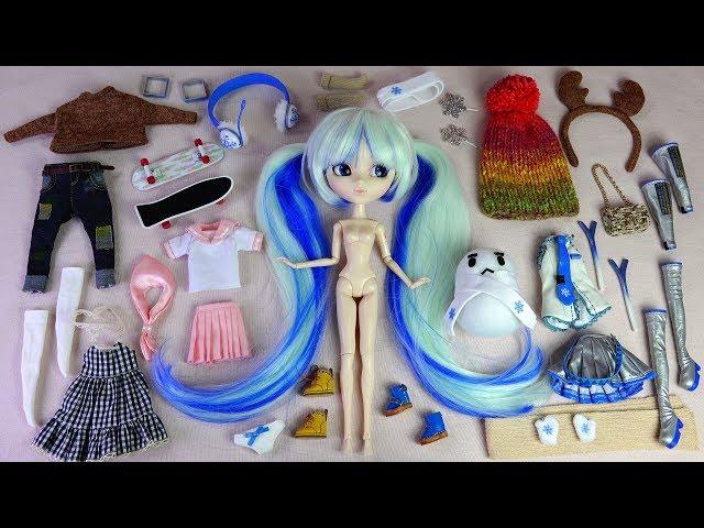 푸리프 하츠네미쿠 보컬로이드 스노우미쿠 한정개봉후기Pullip Hatsune Miku Vocaloid Limited doll Box opening/dress up doll