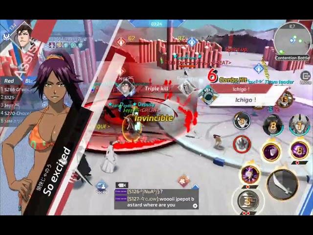 Cross Contention Battle | Sp - Aizen Gameplay ( JEFF ) s756 | Bleach Mobile 3D