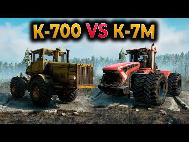 КИРОВЕЦ К-700 VS КИРОВЕЦ К-7М ► SNOWRUNNER ► КАКАЯ МАШИНА ЛУЧШЕ? СНОУРАННЕР ► ГАЙД ОБЗОР