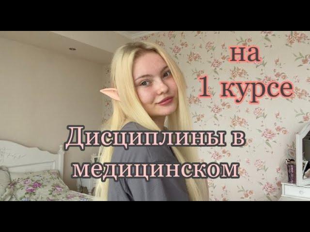 Дисциплины в медицинском /1 курс