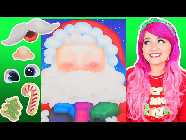 Making Christmas Sticker Faces Create-A-Face Book | Santa, Mrs. Claus, Penguin, Snowman & Reindeer