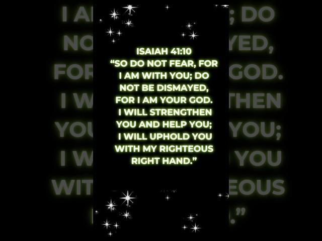 A Powerful Promise for 2025 || Isaiah 41:10 #bibleverse #motivation #godspromises