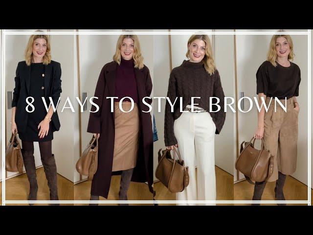 ELEGANT OUTFITS FOR AUTUMN/WINTER 2024 WITH BROWN 