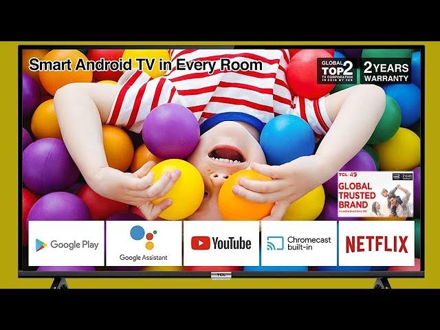 32-Inch LED Smart Android TV HD Micro Dimming, Netflix, YouTube, Dolby, Bluetooth, Wi-Fi USB