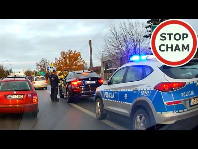 Pani w BMW wyprzedza na czołówkę z Policją - Instant karma #1678 Wasze Filmy