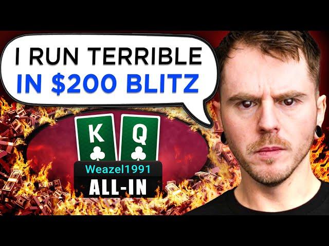 Torching My Money In A FAST Cash Game Format!