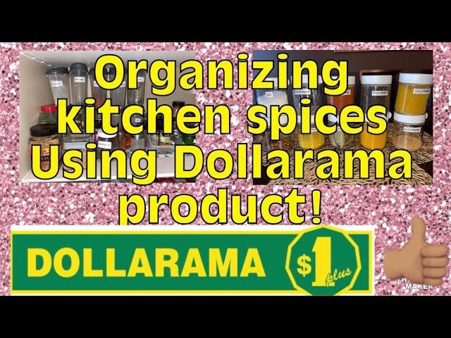 Spices organizing using dollarama product | Dollarama hacks | Pantry organizing