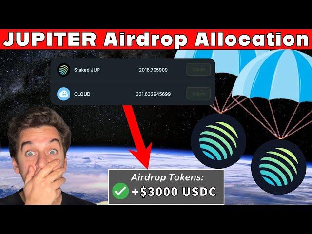 Jupiter Airdrop ALLOCATION - TAKE ACTION NOW