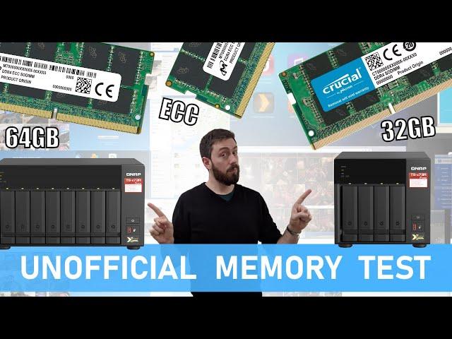 64GB, 32GB and ECC memory in the QNAP TS-873A NAS - Memory Upgrade Test