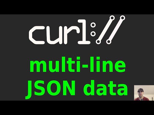 Using curl with Multiline JSON Data