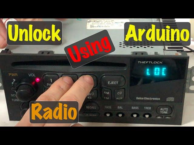 1994 - 1999 GM Delco THEFTLOCK Radio LOC How to Unlock Code using Arduino & TMS370 (Chevy & GMC)