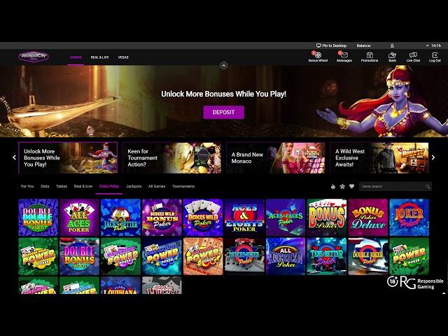 Enjoy Thrilling Features Available In the JackpotCity Casino Lobby | 18+