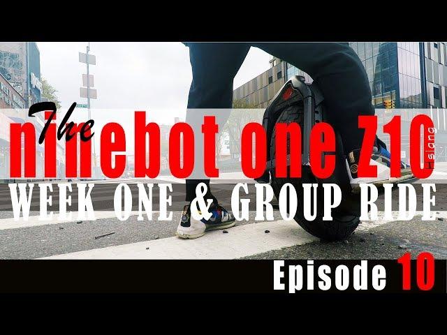 Ep 10 Week 1 riding the ninebot Z10 Electric Unicycle and Group Ride with the NYC Eboarder