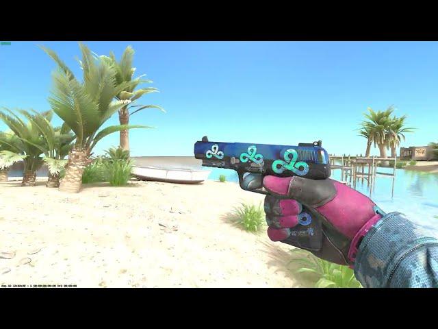 CS2 Five Seven Case Hardened (Blue Gem)  4X (HOLO) Cloud 9 Antwerp 2022