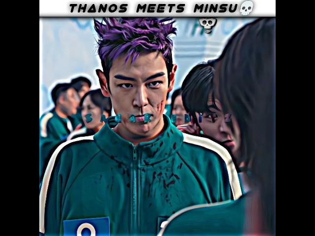 thanos meets minsu | squid game 2 multiverse edit #thanos #edit #squidgame