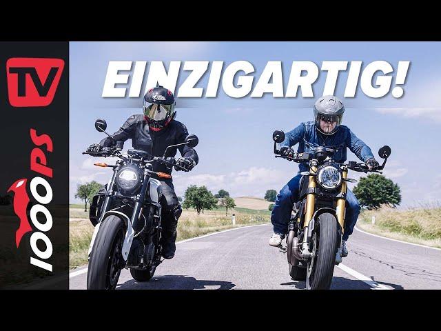 Die etwas anderen V2! Indian FTR 1200 S vs. Ducati Scrambler 1100 Sport PRO Vergleich