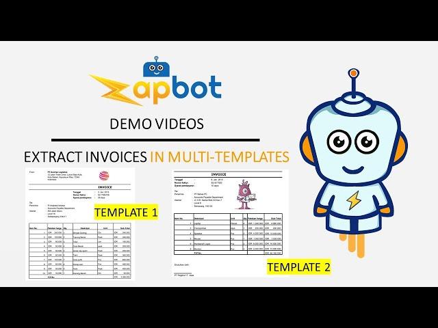 A.I.- powered Document Extraction: Extract PDF Invoices in DIFFERENT Templates INSTANTLY | NO-CODING