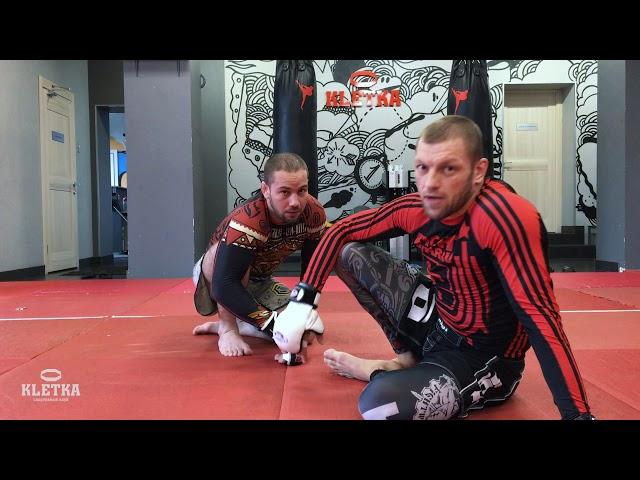 Свип из бабочки Butterfly Guard Sweep под ММА. Варианты борьбы в партере от Андрея Басынина