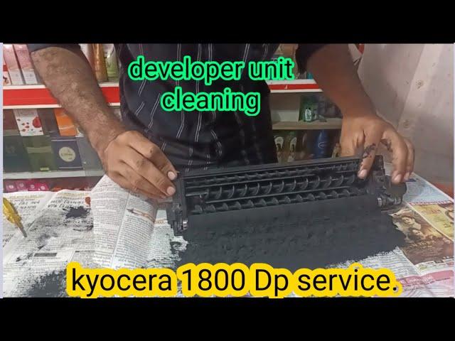 kyocera 1800 developer unit cleaning / kyocera 1800 Dp service. @technicalkishan3310