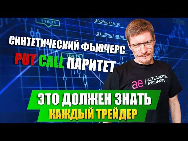 Обучение торговле Опционами | Урок 9: Правило PUT CALL паритета. Синтетический фьючерс и опционы