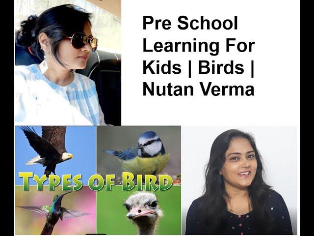 Pre School Learning For Kids | Birds | Nutan Verma | Teaching the tiny tots