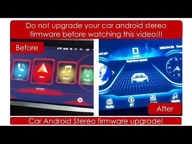 upgrade software or firmware of universal or Chinese android car stereo or  head unit