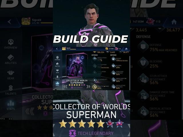 How To Build Collector Of Worlds Superman  #injustice2mobile