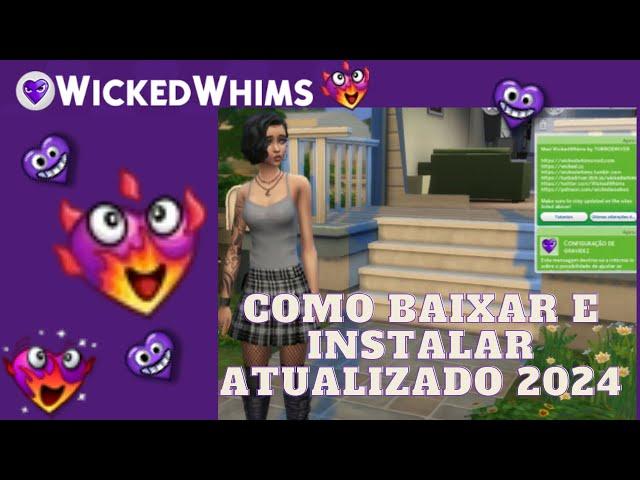 COMO BAIXAR E INSTALAR O MOD WICKED WHIMS - THE SIMS 4 (2024)