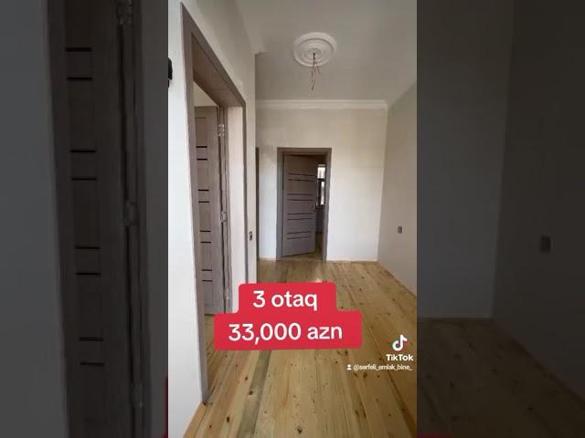 Bine qesebesinde 3 otaq 33,000 azn tecili gel evin olsun 050//055 408 90 20