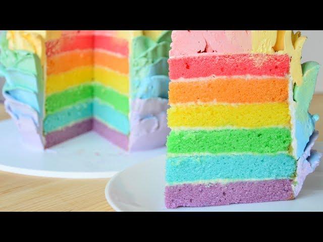 Радужный торт  Радужный CandyBar  Rainbow cake