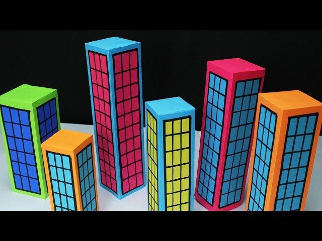 Paper Building & City making for school project work- Easy Craft