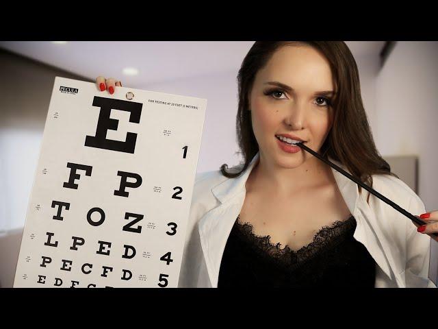 ASMR FLIRTY DOCTOR EYE EXAM roleplay || Flirty Medical Exam RP