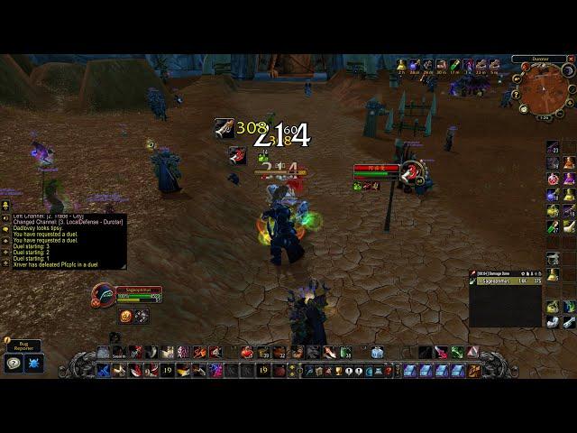 WoW classic SoD, Phase 4 PTR: War vs Rogue (SUB Build testing)